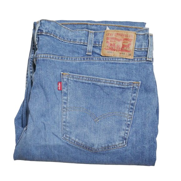 Levi's Jeans Levis 55 Relaxed Fit Tapered Leg Denim Jeans Mens Size